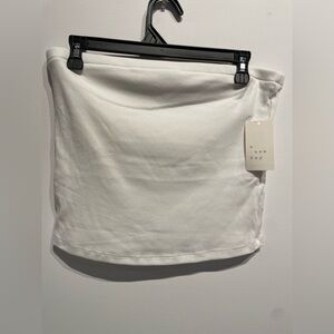 A New Day Women's Tube Top White Size Large NWT